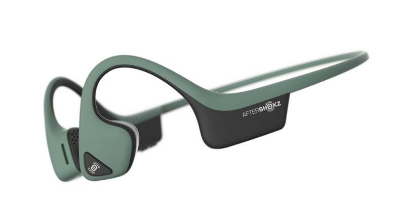 Aftershokz Trekz Air z technologią przewodnictwa kostnego forest green (zielone)