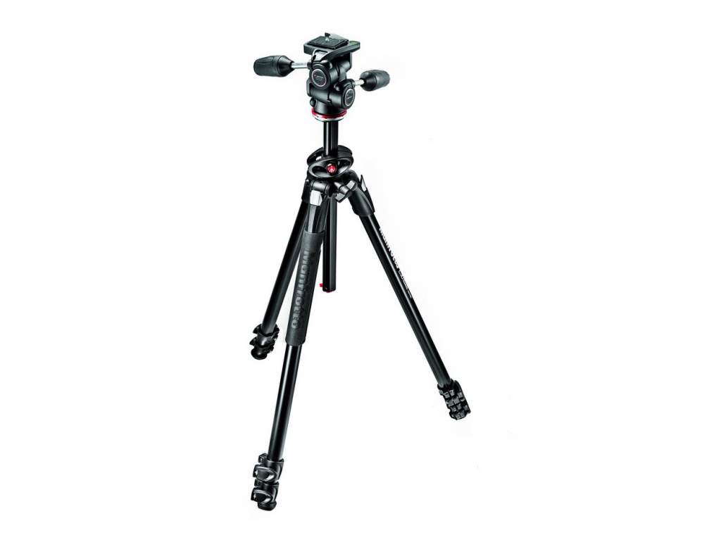 Manfrotto 290 Dual, 3 sekcje, aluminiowy, kolumna 90 st. głowica 3-kierunkowa MH804-3W (w magazynie!)