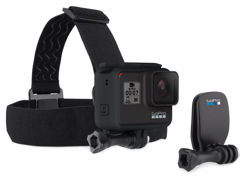 GoPro Head Strap Mount + QuickClip- opaska