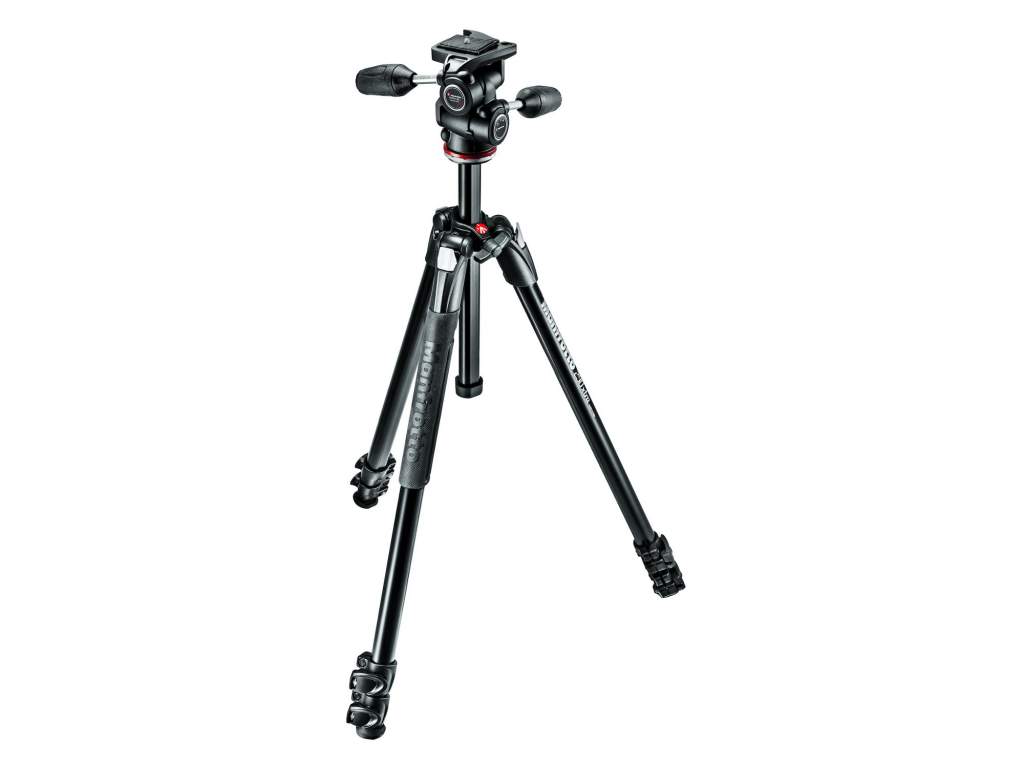 Manfrotto 290 Xtra, 3 sekcje, aluminiowy, głowica 3-kierunkowa MH804-3W (w magazynie!)