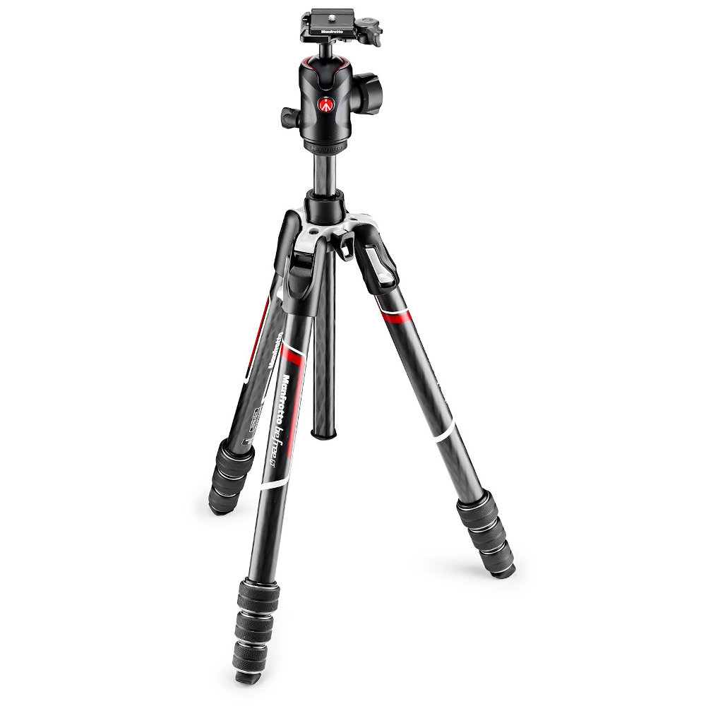 Manfrotto Befree GT Carbon, 4 sekcje, węglowy, głowica kulowa (w magazynie!) - Dostawa GRATIS!