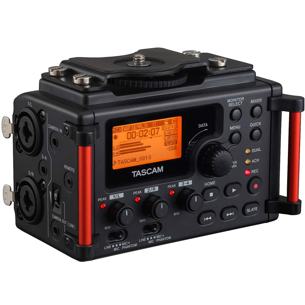 Tascam DR-60DMKII rejestrator audio do lustrzanek i bezlusterowców