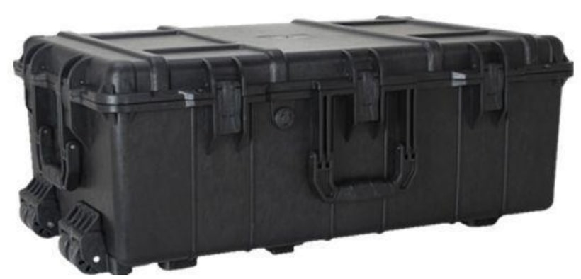 BoxCase Twarda walizka BC-744 z gąbką czarna (744627) - Dostawa GRATIS!