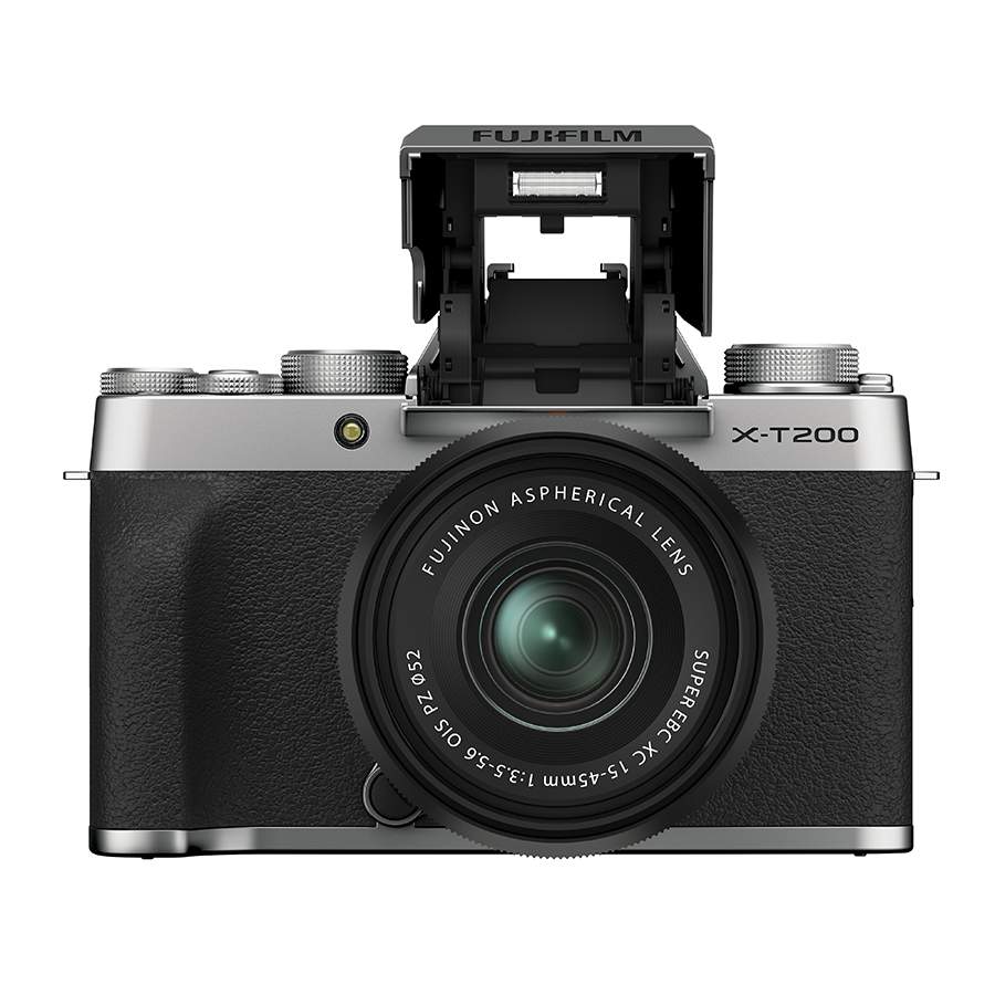 FujiFilm X-T200 srebrny + ob. XC 15-45 mm f/3.5-5.6 OIS PZ - Dostawa GRATIS!