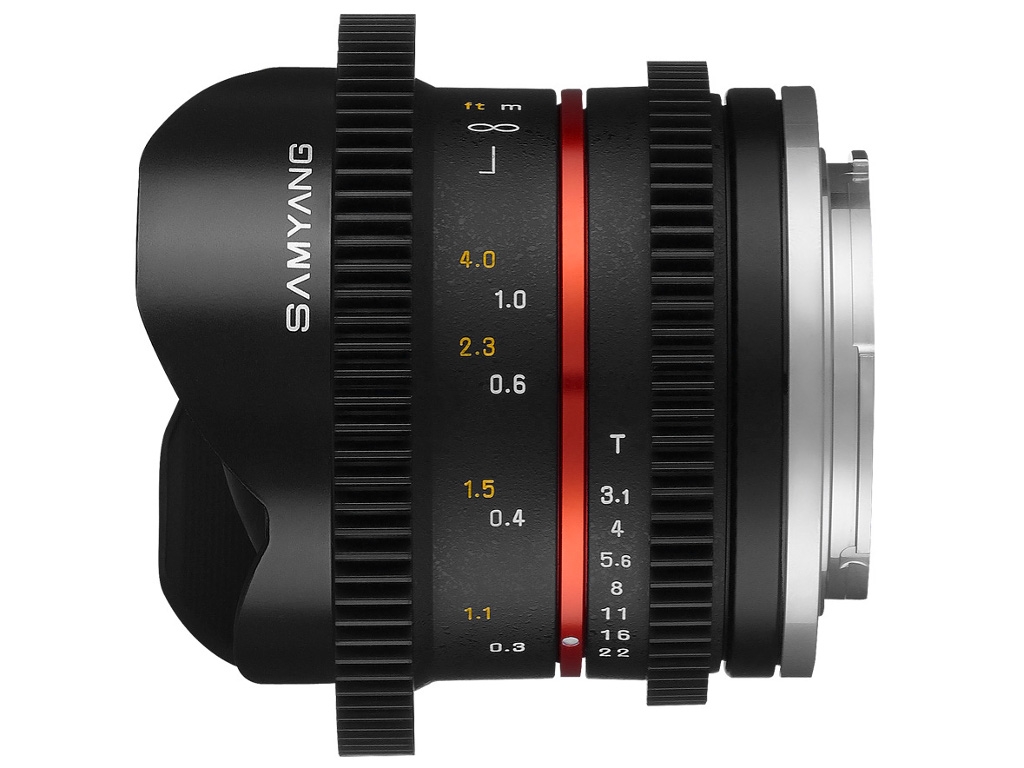 Samyang 8 mm T3.1 V-DSLR UMC Fish-eye II / Fuji-X