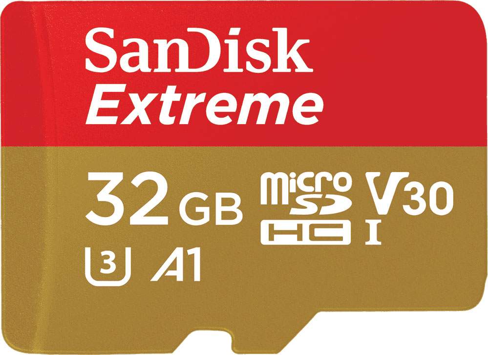 Sandisk microSDHC 32 GB EXTREME 100MB/s A1 C10 V30 UHS-I U3 + adapter SD + Rescue Pro Deluxe (w magazynie!)