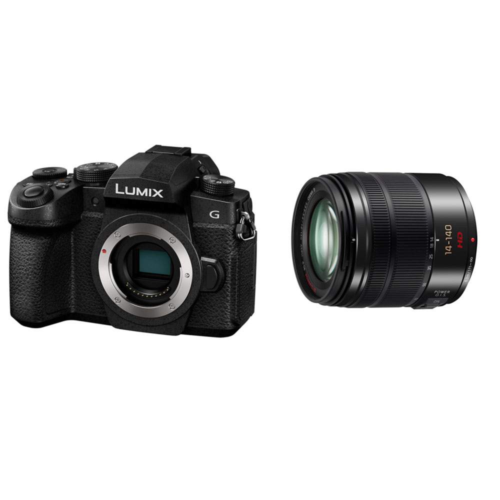 Panasonic LUMIX G90 + ob. 14-140 czarny - Dostawa GRATIS!