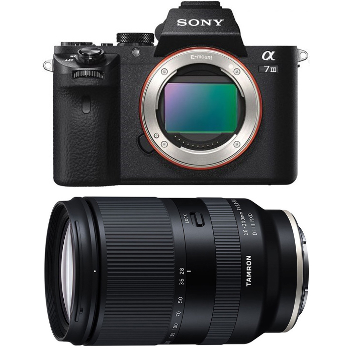 Sony ILCE A7 III body + OB. Tamron 28-200 F2.8 - 5.6 Di III RXD (w magazynie!) - Dostawa GRATIS!