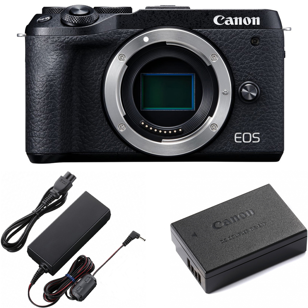 Canon EOS M6 Mark II + zasilacz CA-PS700 + adapter DR-E17 (w magazynie!) - Dostawa GRATIS!