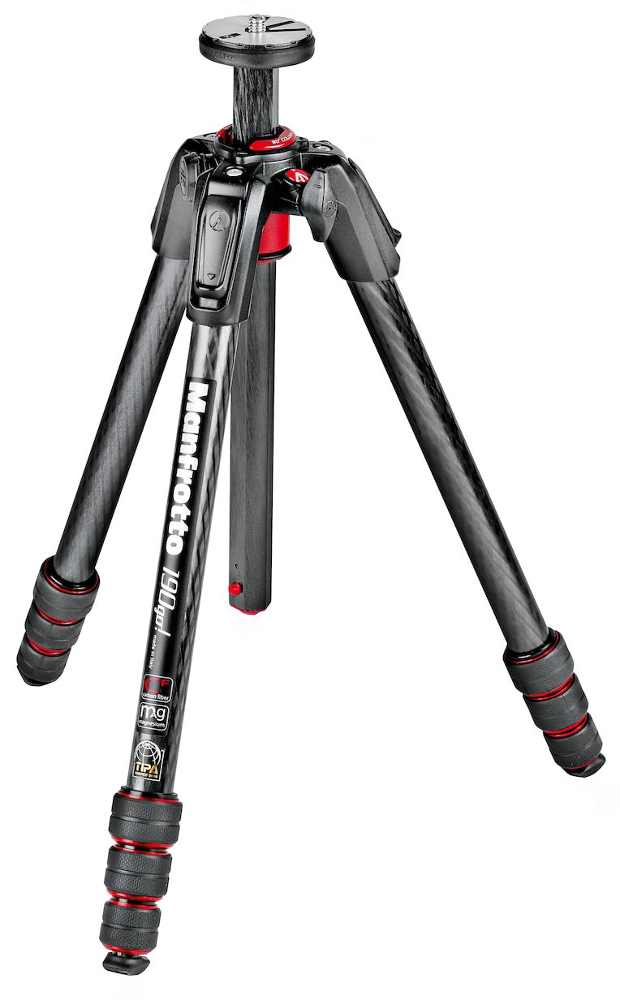 Manfrotto MT190GOC4, 4 sekcje, węglowy, bez głowicy - Dostawa GRATIS!