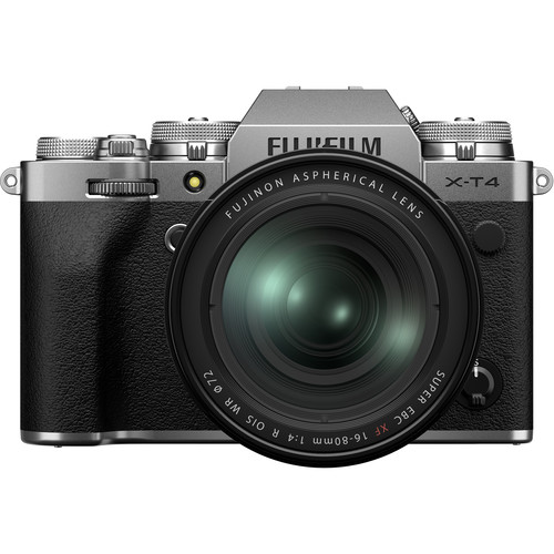 FujiFilm X-T4 + ob. XF 16-80 mm f/4 OIS WR srebrny - Dostawa GRATIS!