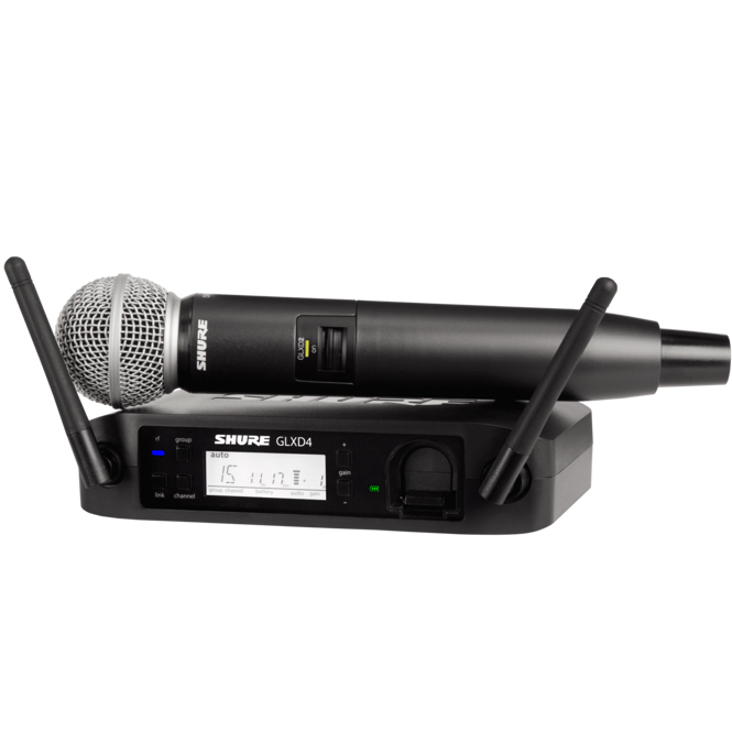 Shure GLXD24/SM58 zestaw bezprzewodowy z mikrofonem - Dostawa GRATIS!