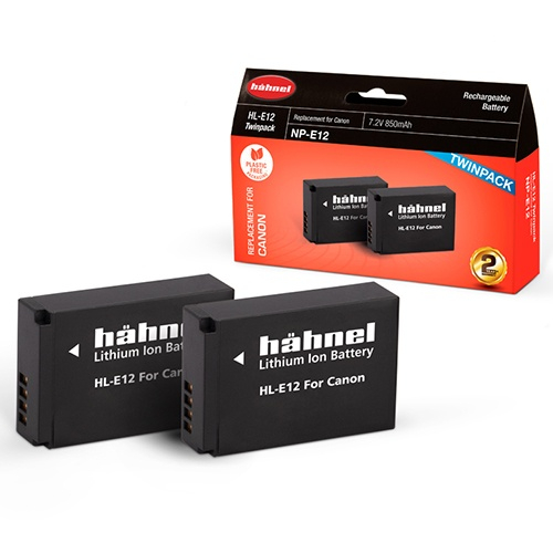 Hahnel Zestaw baterii CANON HL-E12 TWIN PACK (w magazynie!)