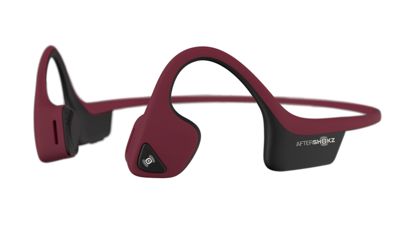 Aftershokz Trekz Air z technologią przewodnictwa kostnego canyon red (czerwone)