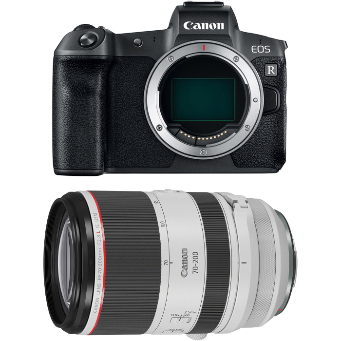 Canon Zestaw EOS R body bez adaptera + RF 70-200mm F2.8 L IS USM - Dostawa GRATIS!