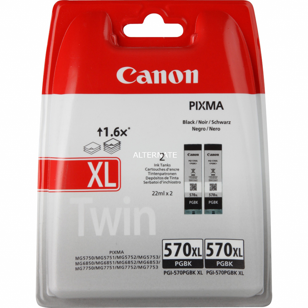 Canon PGI-570 XL Twin Black (wysyłamy 1-2 dni)