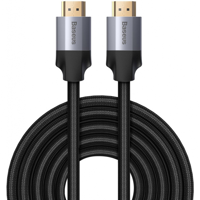 Baseus kabel HDMI 2.0 Enjoyment Series, 4K, 3D, 5m szary (CAKSX-E0G) (w magazynie!)