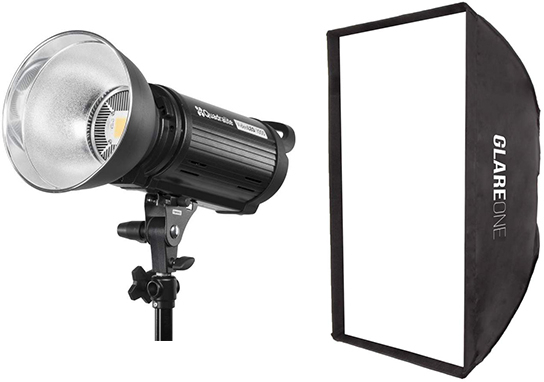 Quadralite Videoled 1000 + softbox GlareOne Strappo 80x120 cm (w magazynie!)