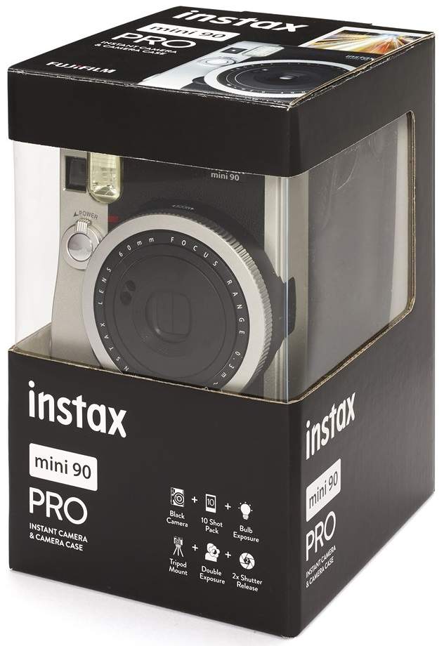 FujiFilm Instax BOX Mini 90 Neo Classic + pokrowiec + wkład 10 szt. czarny