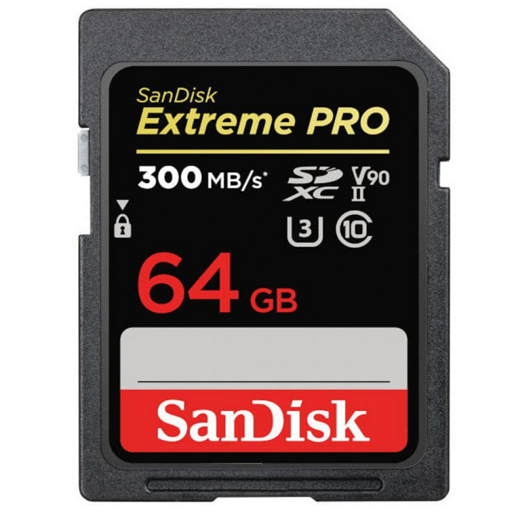 Sandisk SDXC 64 GB EXTREME PRO 300MB/s C10 UHS-II V90 (w magazynie!)