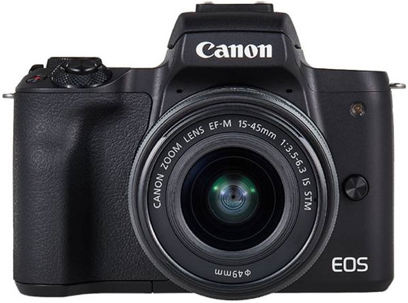 Canon EOS M50 + ob. EF-M 15-45 mm czarny (w magazynie!) - Dostawa GRATIS!