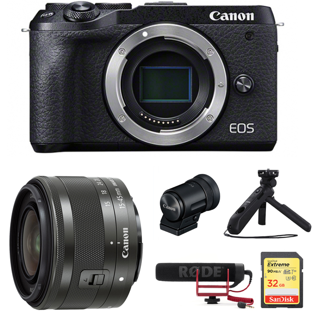 Canon EOS M6 MKII - zestaw dla Vlogera II (w magazynie!) - Dostawa GRATIS!