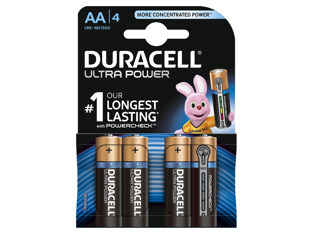 Duracell MX1500B4 Ultra Power 4xAA