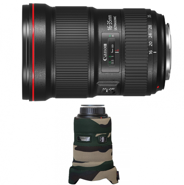 Canon Zestaw 16-35 mm f/2.8L EF USM III + osłona LensCoat Forest Green (w magazynie!) - Dostawa GRATIS!