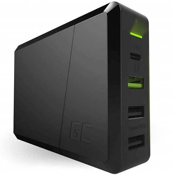 Green Cell Power Source 75W 4-portowa Ładowarka z USB-C PD Ultra Charge (w magazynie!)