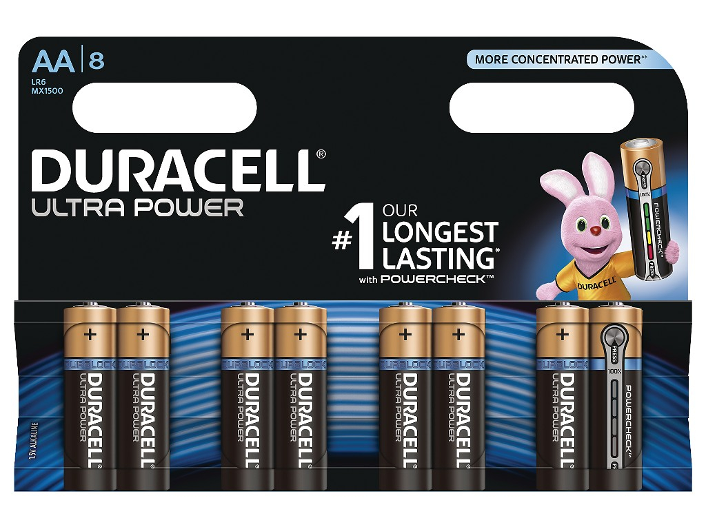 Duracell MX1500B8 Ultra Power 8xAA