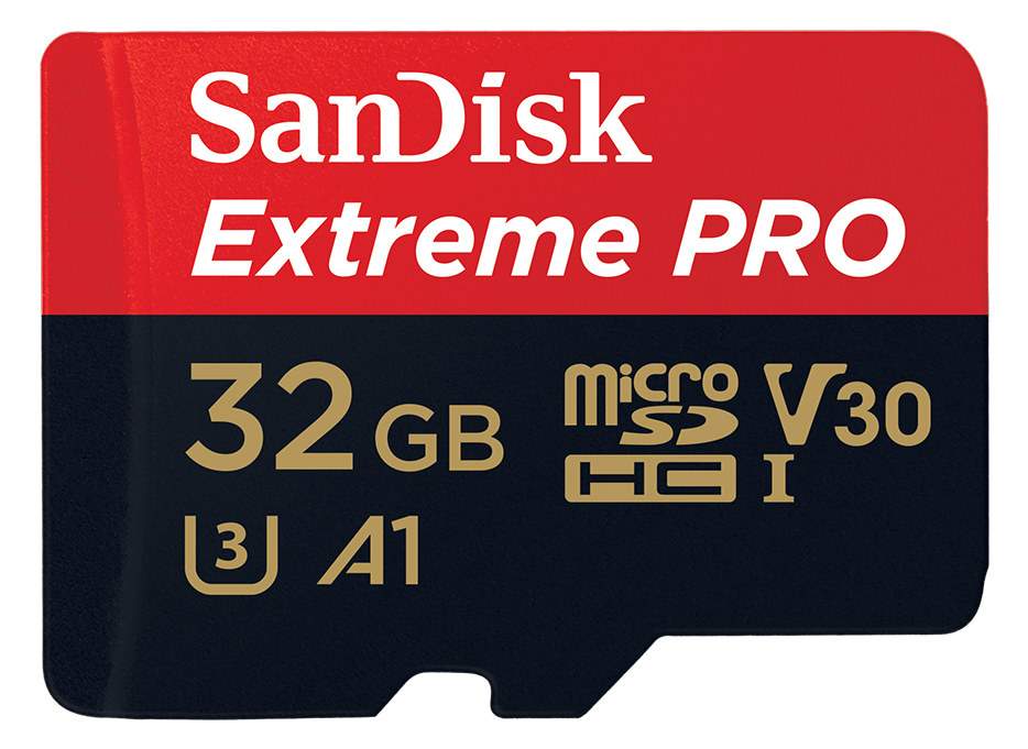 Sandisk microSDHC 32 GB EXTREME PRO 100MB/s A1 C10 V30 UHS-I U3 + adapter SD (w magazynie!)