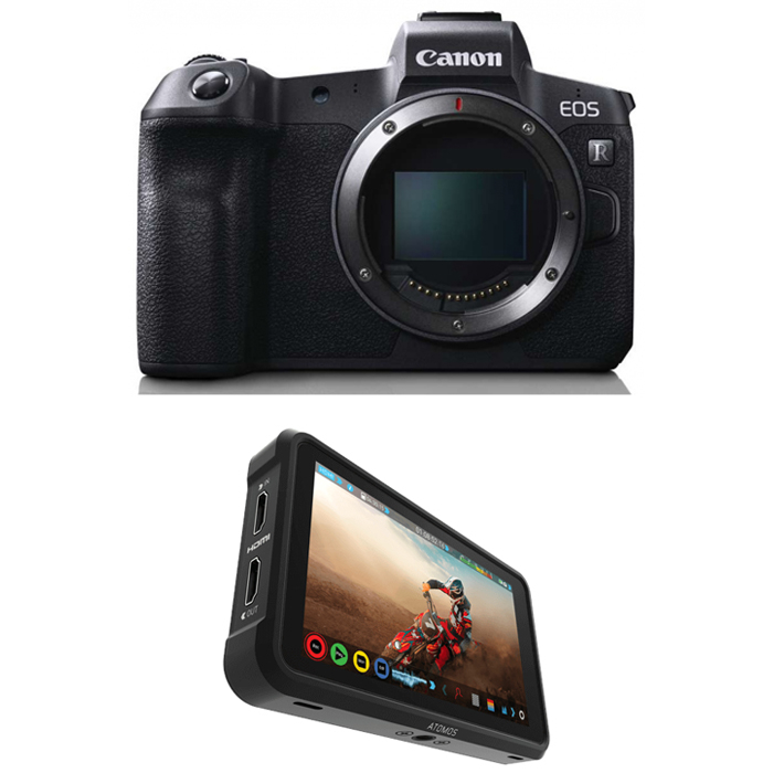 Canon Zestaw EOS R body bez adaptera + Atomos Ninja V + Atomos HDMI-HDMI (w magazynie!) - Dostawa GRATIS!