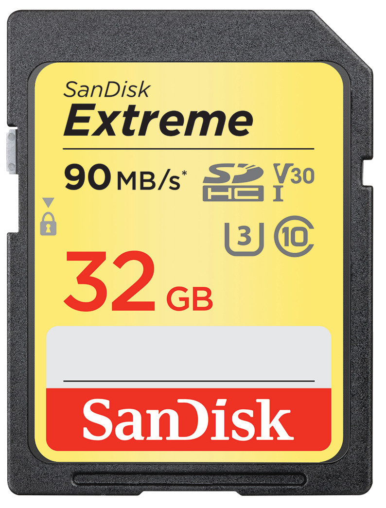 Sandisk SDHC 32 GB EXTREME 90MB/s Video Speed Class V30 U3 UHS-I (w magazynie!)