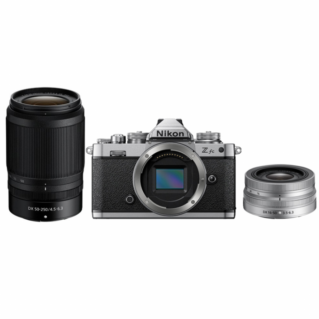 Nikon Z fc + 16-50 mm srebrny + 50-250 (w magazynie!) - Dostawa GRATIS! 430 zł taniej!