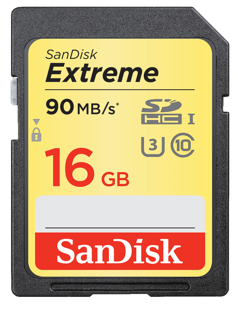 Sandisk SDHC 16 GB EXTREME 90MB/s C10 UHS-I U3 (w magazynie!)