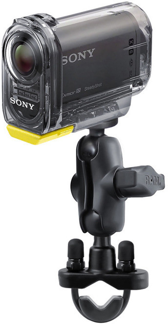 RAM Mounts Uchwyt do kamer Sony Action Cam & Sony Action Cam z Wi-Fi? montowany do ramy kierownicy (w magazynie!)