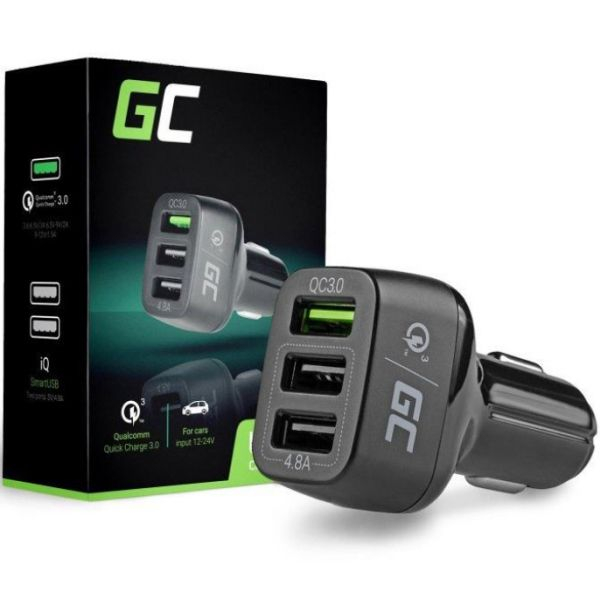 Green Cell 3xUSB z Szybkim ładowaniem Quick Charge 3