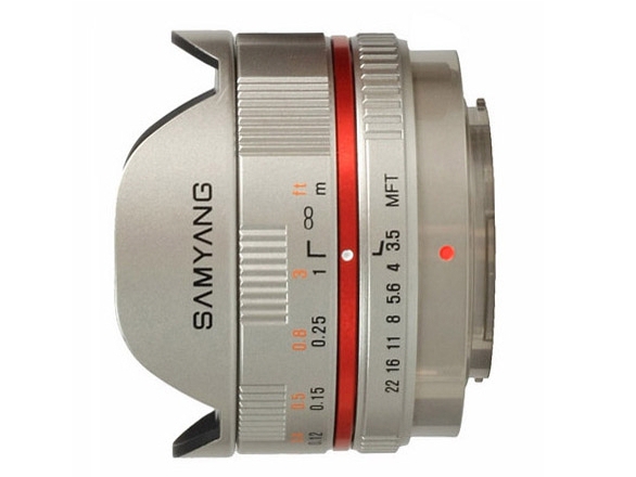 Samyang 7.5 mm f/3.5 UMC Fish-eye / micro 4/3 srebrny