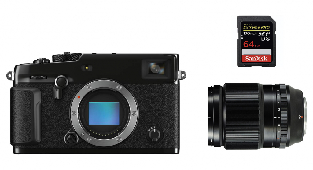 FujiFilm X-Pro3 + ob.90mm f/2 + karta 64GB - zestaw do fotografii portretowej - Dostawa GRATIS!