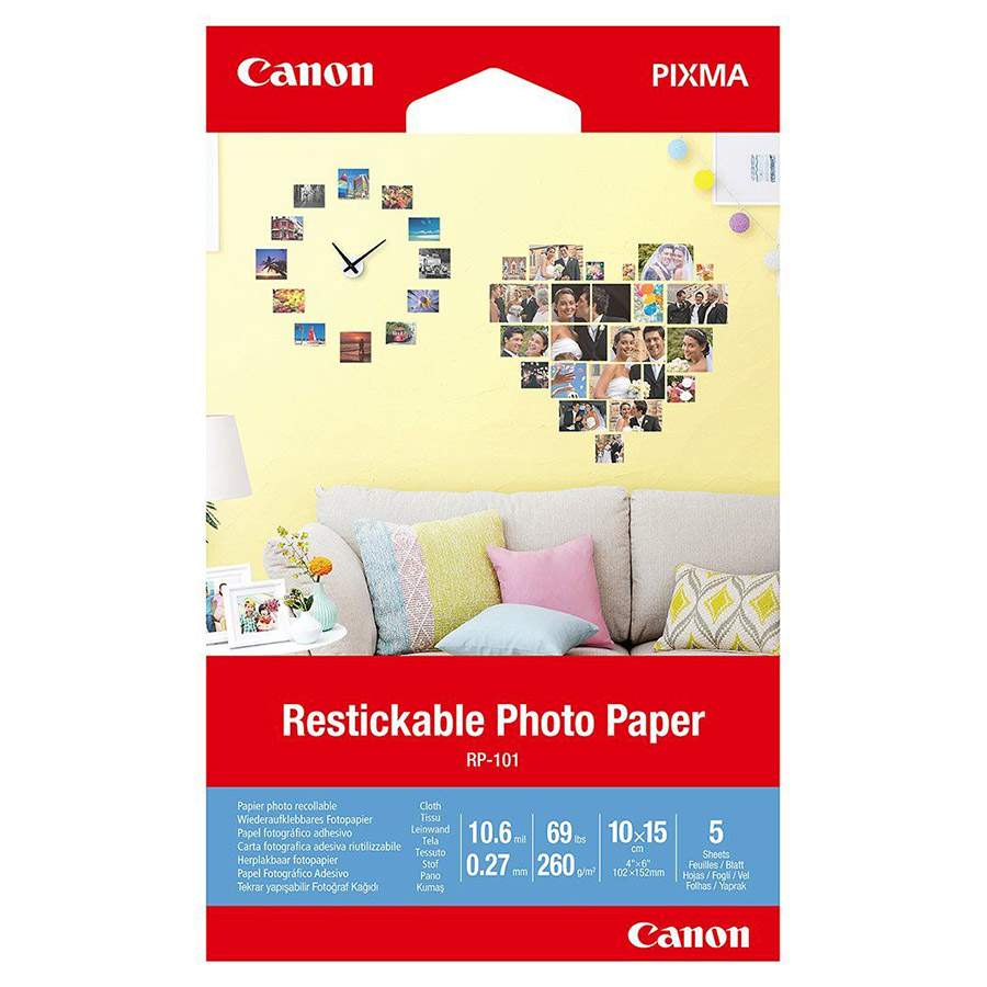 Canon RP-101 Restickable Photo 10x15 5 ark. (wysyłamy 1-2 dni)