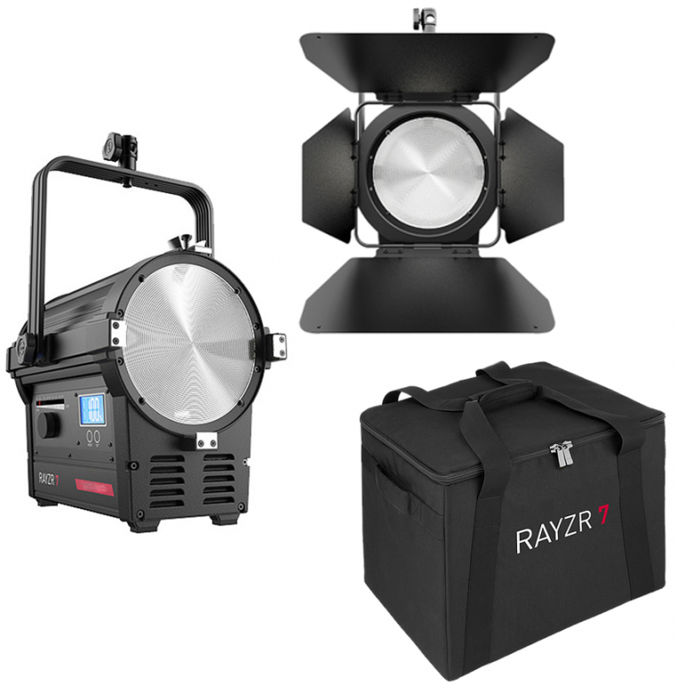 Rayzr 7 Fresnel 300 Daylight DMX Premium Pack (Case) - Dostawa GRATIS!