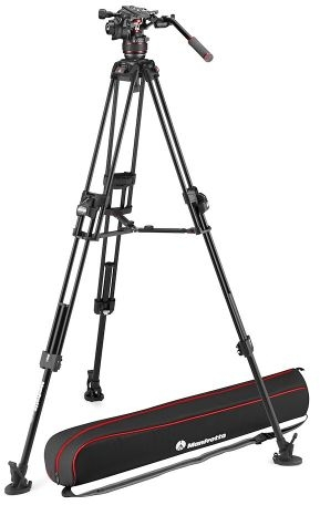 Manfrotto 645 Alu Fast Twin z głowicą Nitrotech 608 (MVK608TWINFA) Pro Video - Dostawa GRATIS!