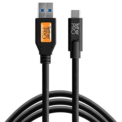 Tethertools KABEL USB 3.0 to USB-C 4,60 m czarmy (CUC3215-ORG) (w magazynie!)