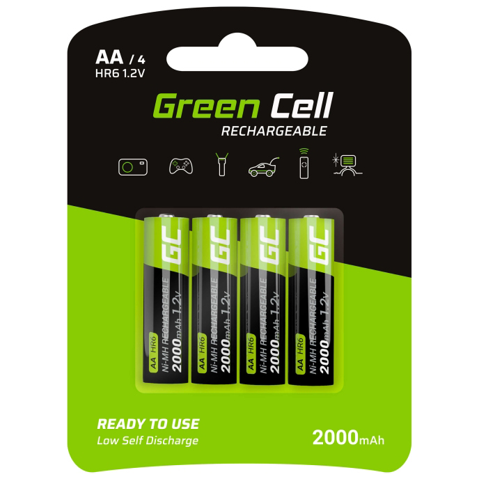 Green Cell 4x AA HR6 2000mAh (w magazynie!)