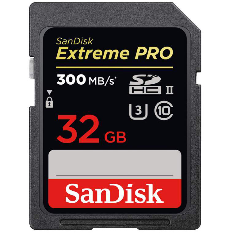 Sandisk SDHC 32 GB EXTREME PRO 300MB/s C10 UHS-II V90 (w magazynie!)