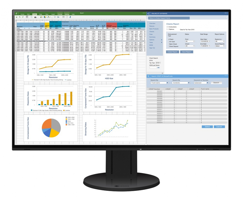 Eizo FlexScan EV2457 czarny (w magazynie!) - Dostawa GRATIS!