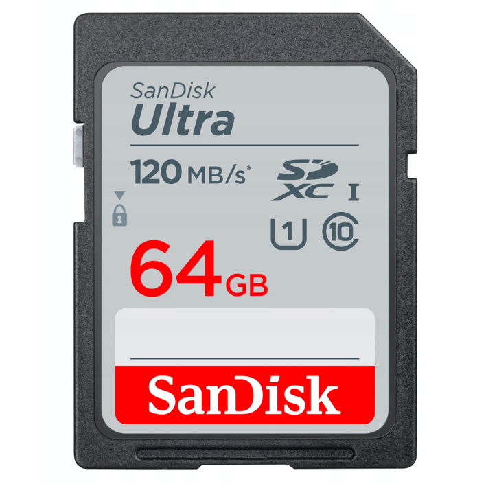 Sandisk SDXC 64 GB ULTRA 120 MB/s C10 UHS-I (w magazynie!)