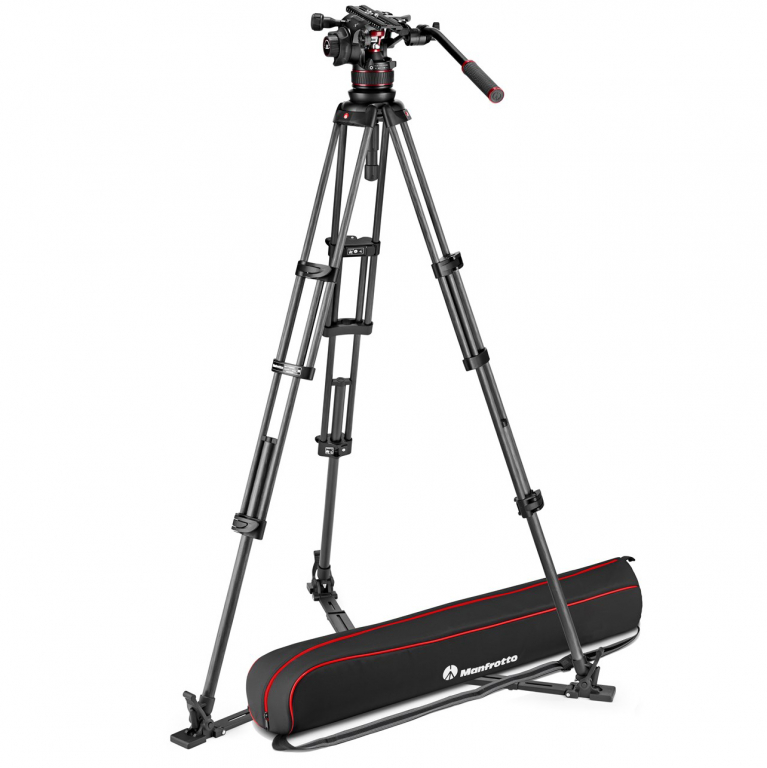 Manfrotto Twin Carbon z głowicą 612 z dolną rozpórką (MVK612TWINGC) Pro Video (w magazynie!) - Dostawa GRATIS!