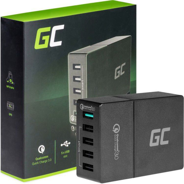 Green Cell Ładowarka 5xUSB Quick Charge 3