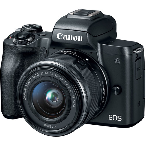 Canon EOS M50 + ob. EF-M 15-45 mm f/3.5-6.3 + ob. EF 50 mm f/1.8 + adapter EF-EOS M (w magazynie!) - Dostawa GRATIS!